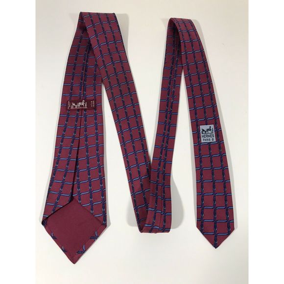 Hermes Paris 7009 TA Neck Tie Made in France - Picture 5 of 7